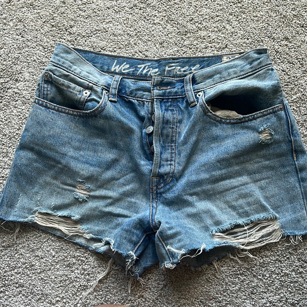 Free People Jean Shorts — Size 27